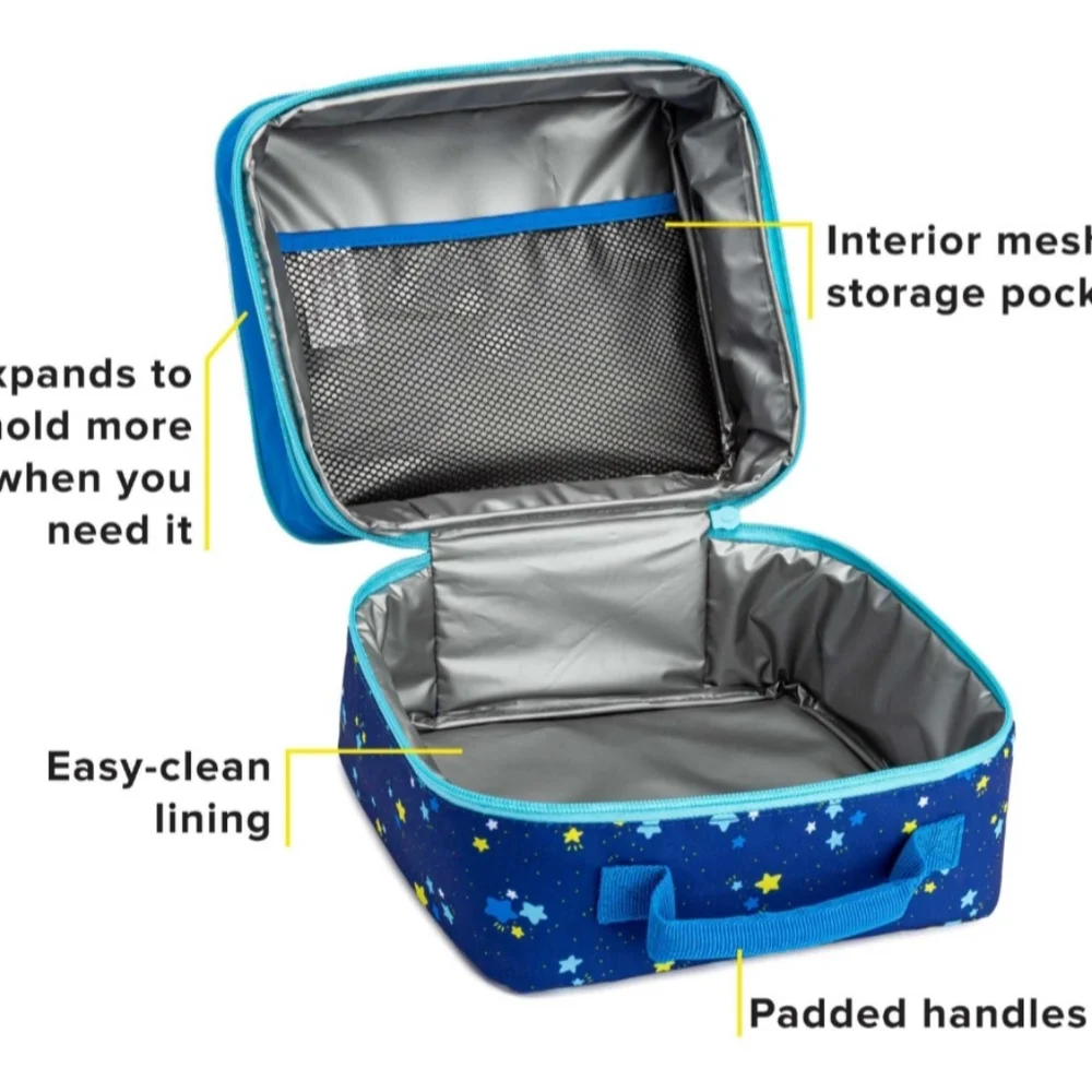 Tasty Expandable Inaulated Reusable Cloth Lunchbag - Picture 5 of 7